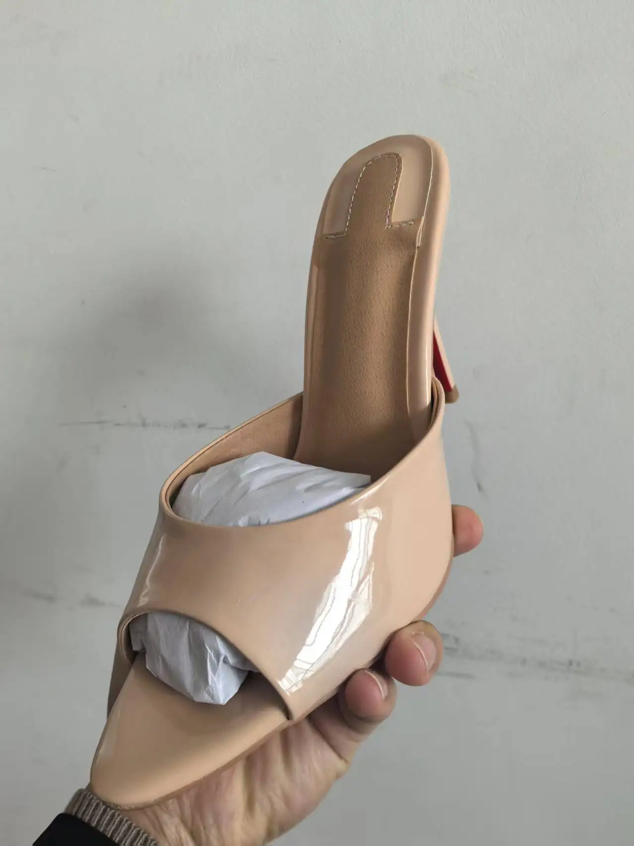 Shoes for Women New Pointed Open Toe Roman Sandals Metal Sexy Women's Shoes Outdoors Slippers 10.5 cm Sandalias Romanas Mujer