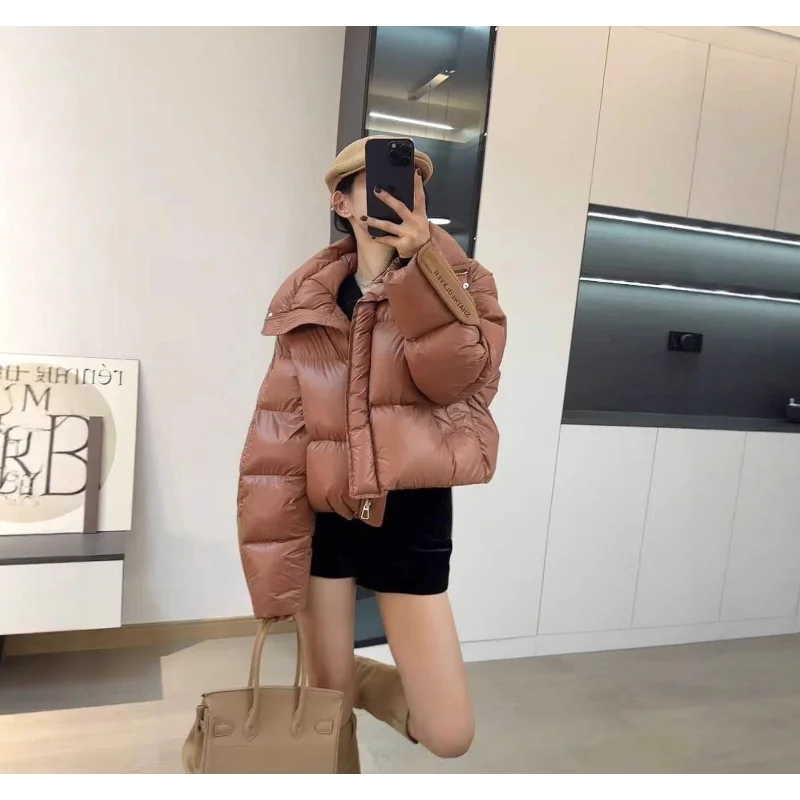 

Women's Short Down Jacket - Winter New Arrival Fashion Streetwear Oversized Loose Fit Thickened Warm Coat Trendy