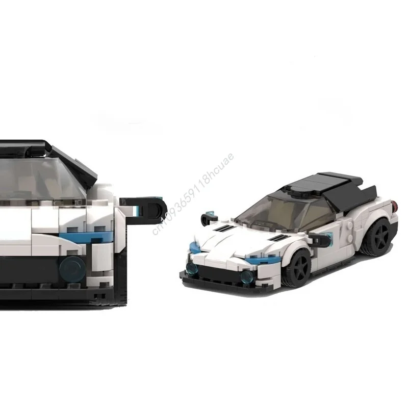 338 قطعة MOC أستون مارتن فانكيش زاجاتو الأبيض نموذج بناء هدية الكريسماس كتل لعبة العمارة تجميع لتقوم بها بنفسك الطوب الإبداعي #5