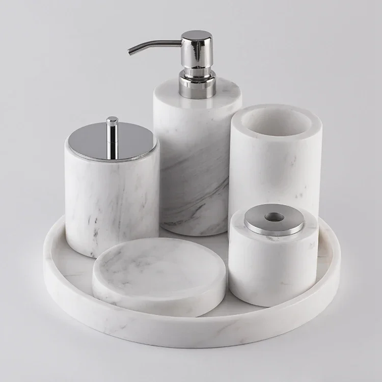 Five Star  Hotel Bath Accessories High Quality Hotel Bath Set Stone Crafts Hotel Bath