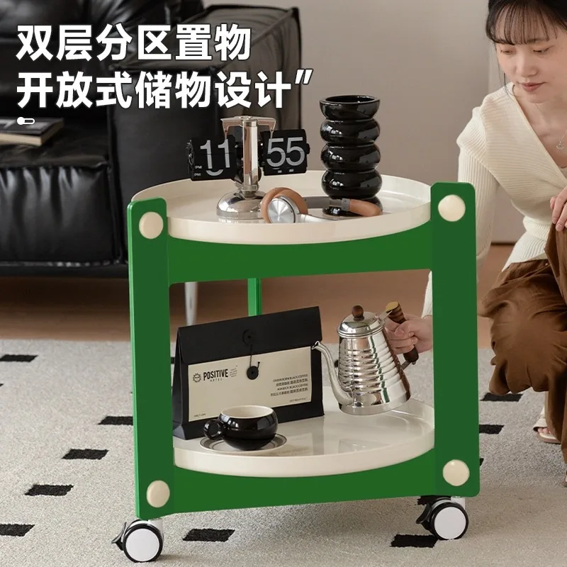 Household removable trolley rack, living room sofa side few