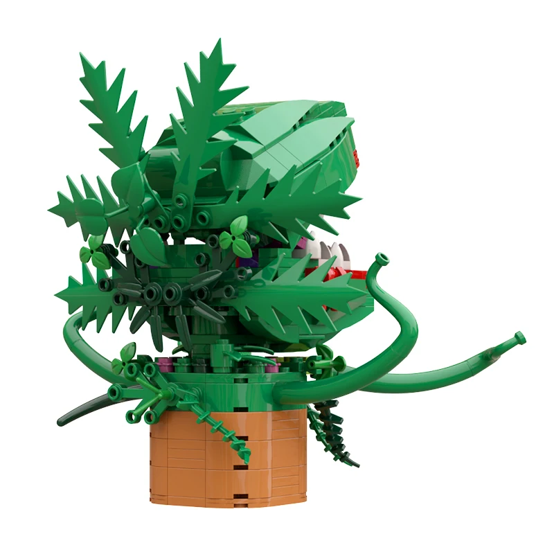 MOC-Ensemble de nuits de construction de plantes Audrey II 7,5 Anha, Bonsai Chomper, Fleur, Horreur, Petite figurine de boutique, Modèle de brique, Jouet pour enfant, Cadeau d'anniversaire