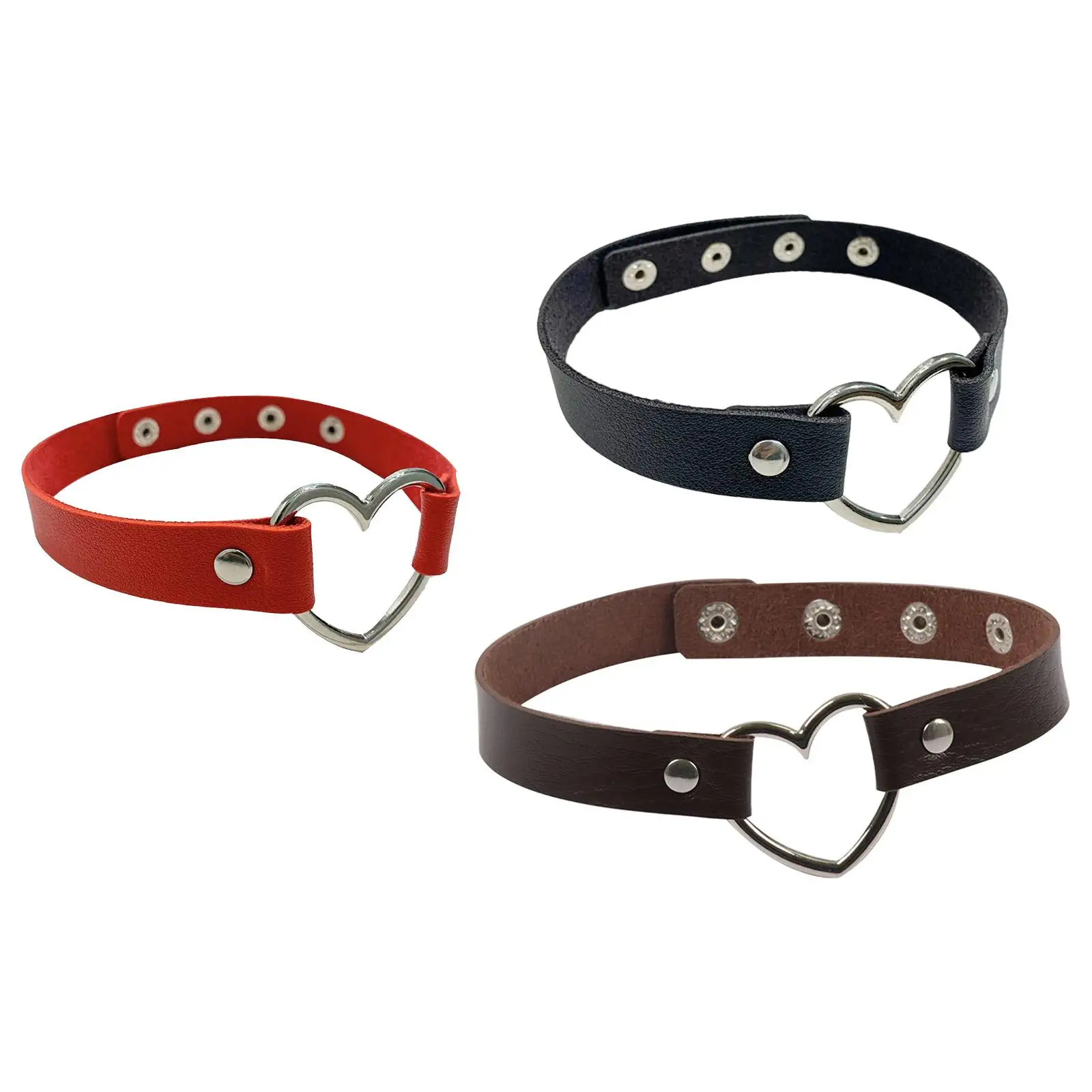 チョーカーネックレス チョーカーファッション 幅調節可能 ラブハートチェーン コスプレアクセサリー ソフトジュエリーギフト