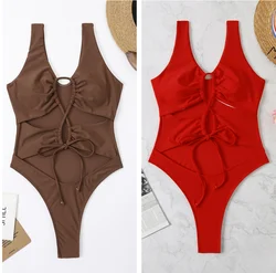 2026 Sexy Swimsuit New Style One Piece Swimwear Women Mujer Trikini Maio Biquini Badpak Dames Maillot Femme