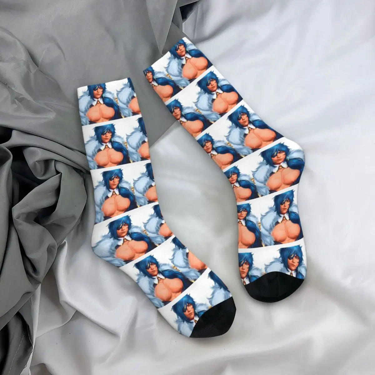 Sexy Kaeya Genshin Impact Socks Men Women Casual Anime Socks Harajuku Spring Summer Autumn Winter Socks Gift