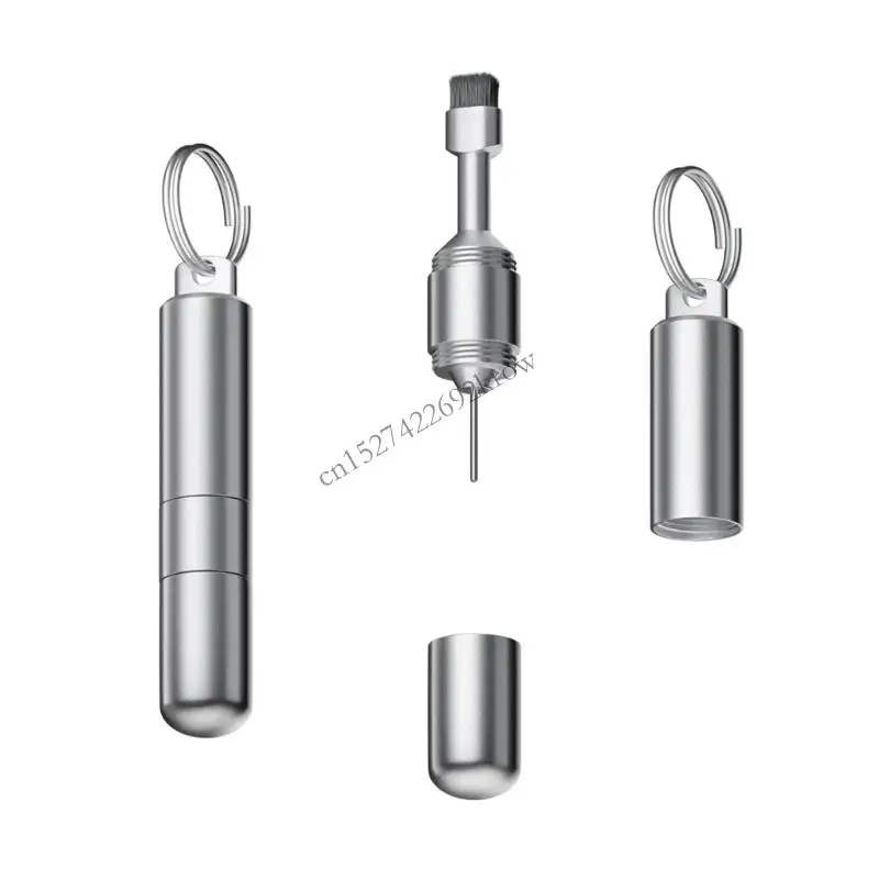 Electronics Maintenance Tool Double Head Design For Card Tray Removal And Device Cleaning Compact Keychain Attachment