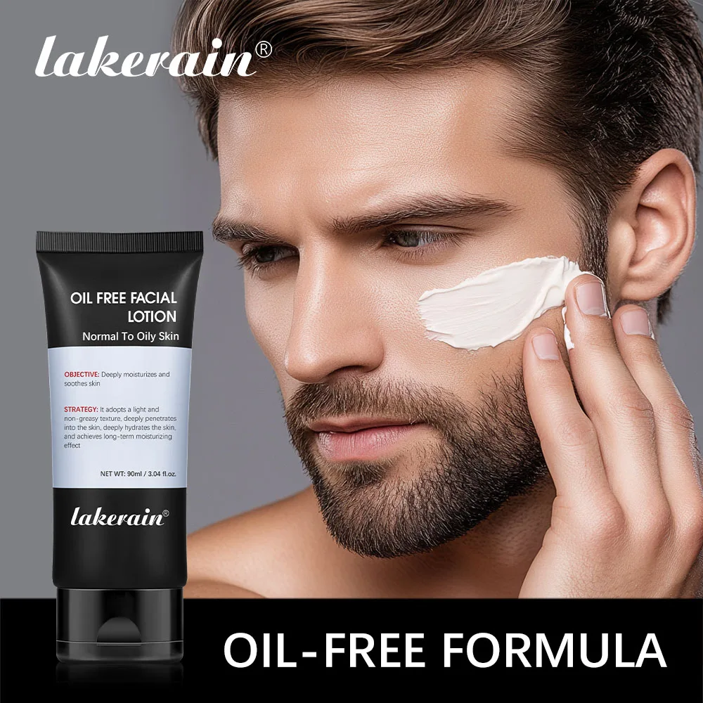 Crema hidratante para hombres, loción Facial sin aceite, hidratante para pieles normales grasas, hidratación profunda, cuidado de la piel, piel firme