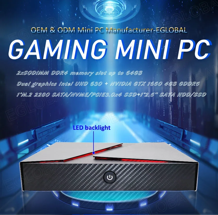 gaming pc DDR4 64GB  DP+HD Type-C computer i9 9880H  i7 9750H i5 9300H GTX 1650 Desktops Latest