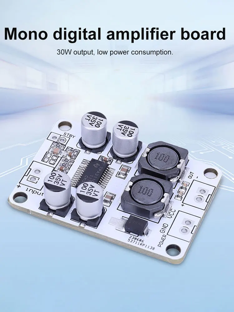 TPA3110 PBTL Single Channel Amplifier Board DC 8-26V Mono Voice Amplifier Module for Speaker Electronic DIY Kit