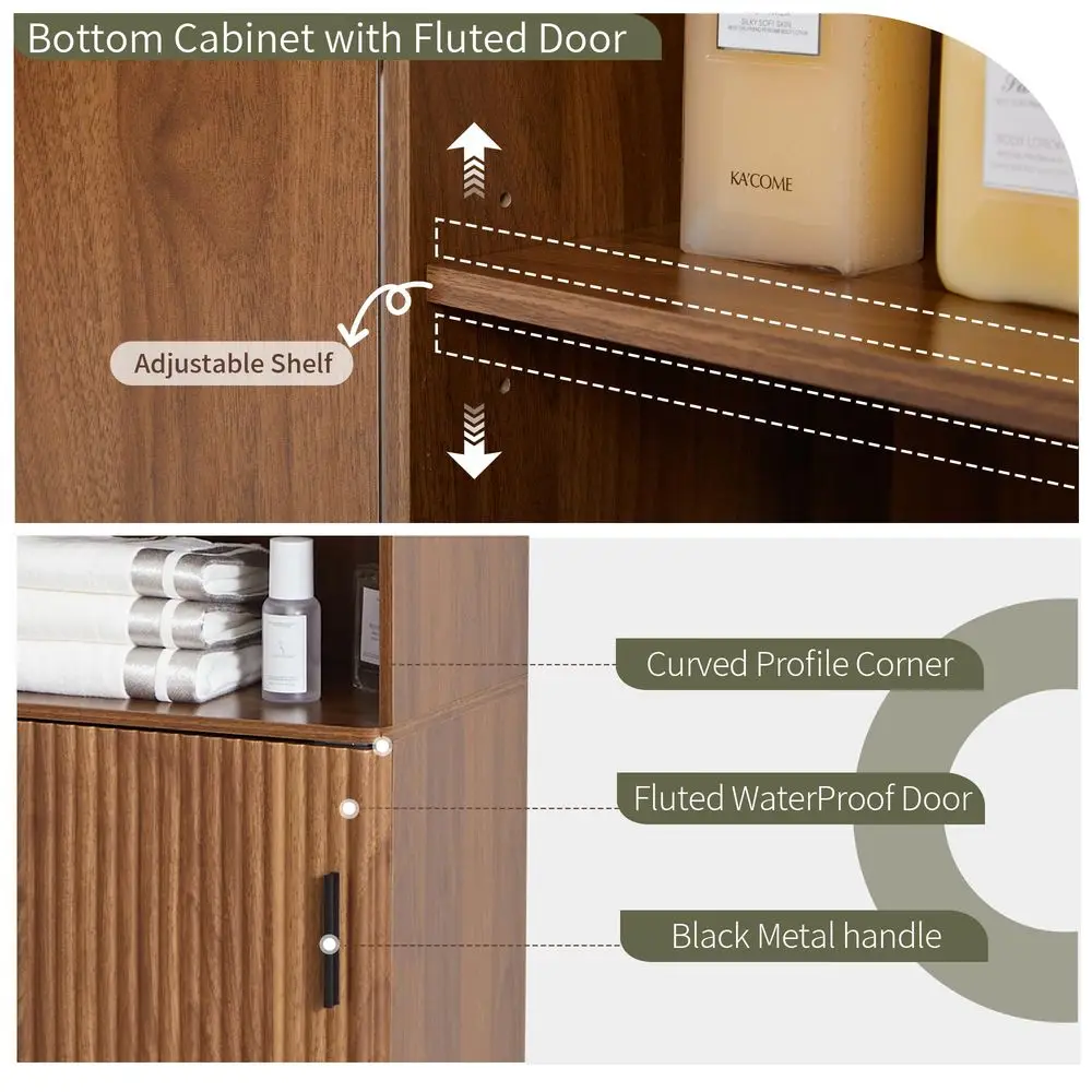 Slim Fluted Tower Cabinet 3