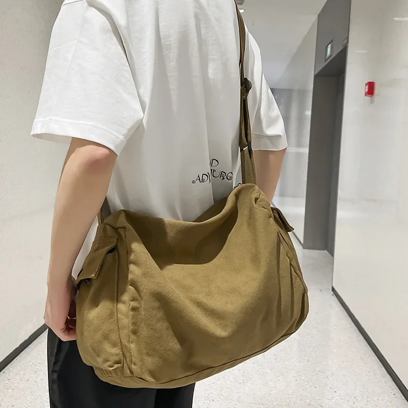 

New Fashion Lady Crossbody Women Men Canvas Shoulder Bags Designer Brand Travel Satchel Handbags With Big Pockets For Dating