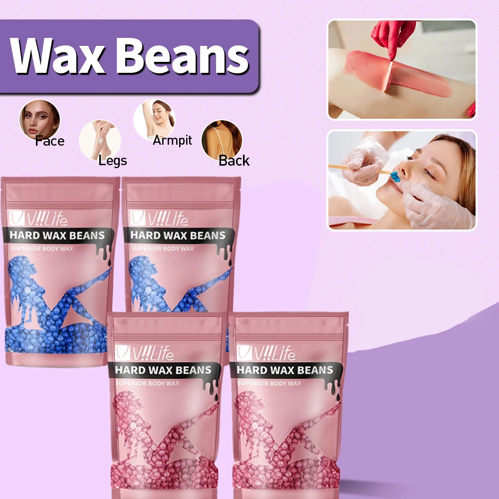 

50/100g Wax Beans Hot Film Hard Wax Depilatory Hard Hair Removal Bean Waxing Bikini Face Legs Body Hair Removal Unisex ﻿