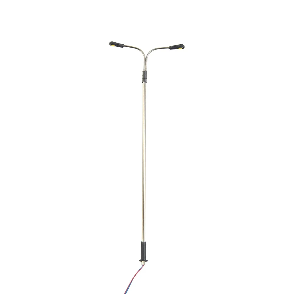 10pcs Street Lamp Models Sand Table Street Lights 1:100  Building Models Double Headed Street Lamp Toys Building Layout Models