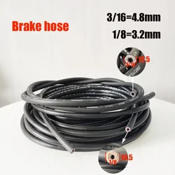 Manguera de freno hidráulico con mejora DOT, tubo de freno automático de alta presión, manguera de goma hidráulica para motocicleta Dirt Bike ID 3,2 ~ 4,8mm