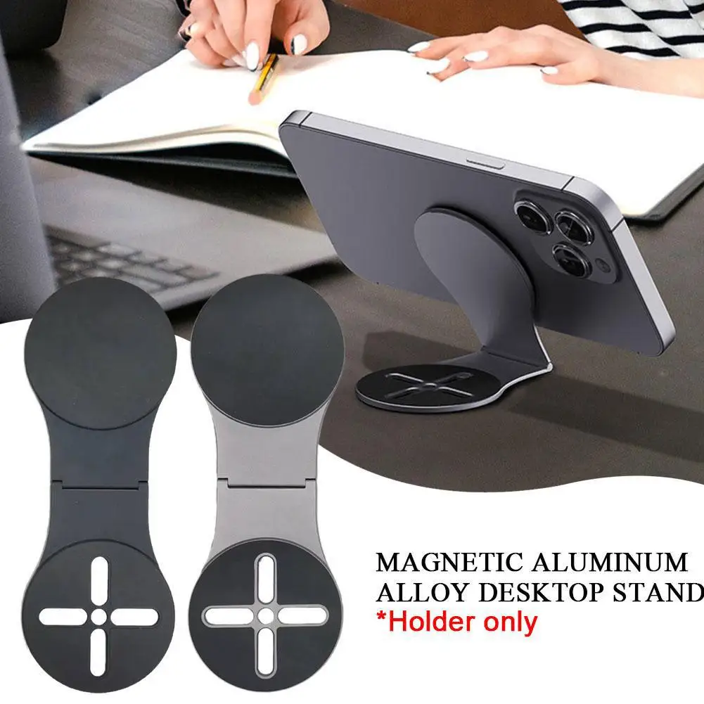 Laptop Screen Support Holder Magnetic Folding Holder Side Mount Tablet Phone Stand Adjustable Display Desktop Bracket