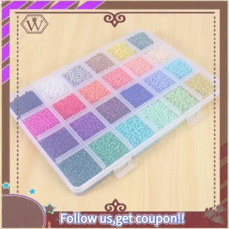 (New)-72000 Pcs Multicolor 2Mm Pony Glass Seed Beads With Lobster Clasps, Open Jump Rings And Elastic Crystal String