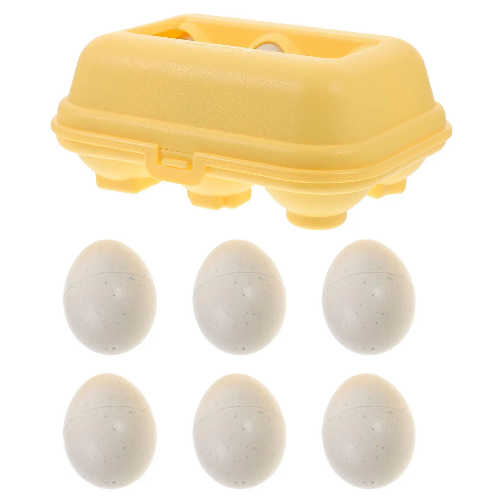 Oeufs assortis, outil d'éducation précoce pour enfants, reconnaissance des couleurs et des formes, sûr, réutilisable, utilisation longue durée, cadeau d'anniversaire et de vacances, 6 pièces