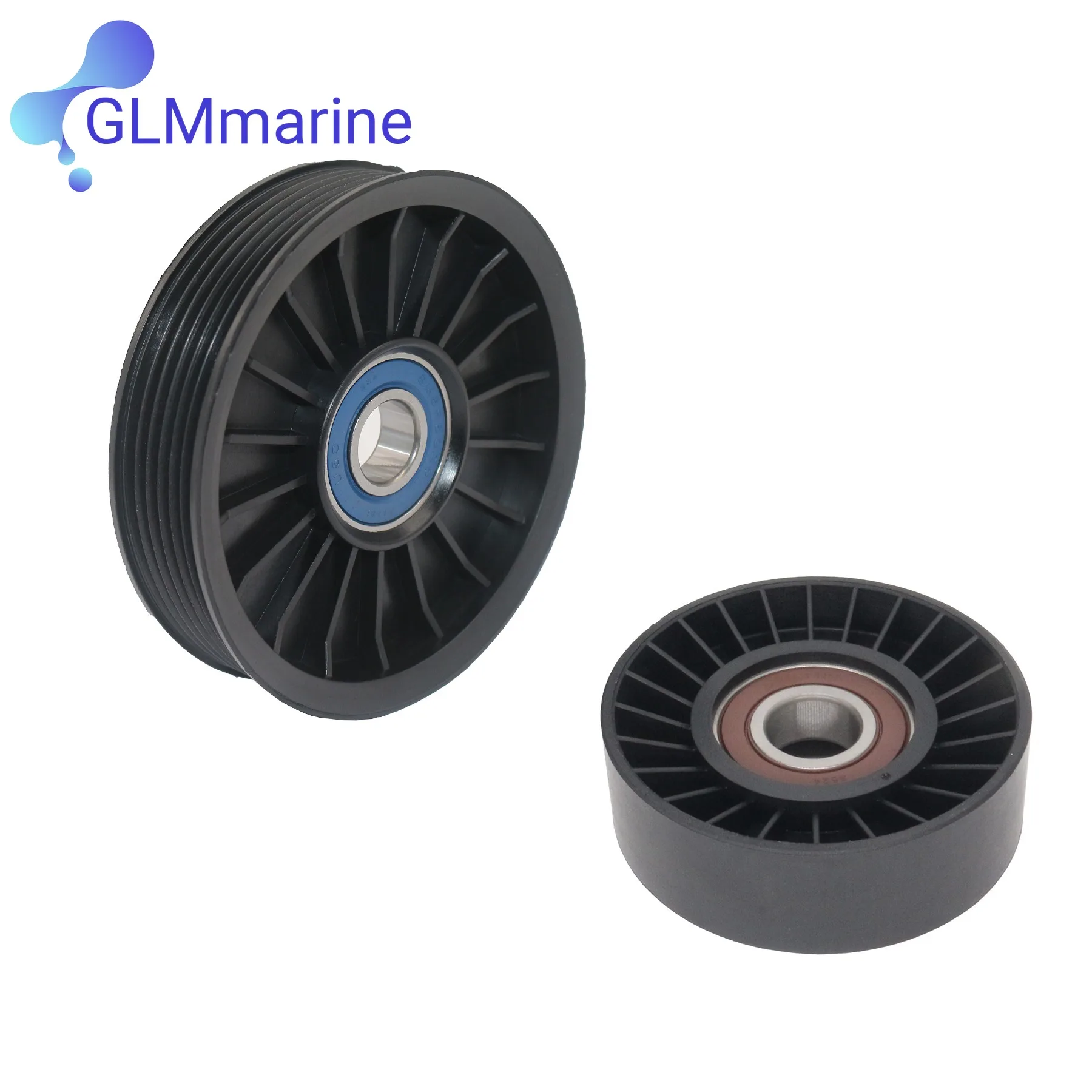 For Mercruiser V6 V8 Serpentine Belt Idler PULLEYet 8M S6500024 4.3-6.2 L MPI Pulleys w/ Belt 862087A1 865598 864625T 865615Q03 image 5