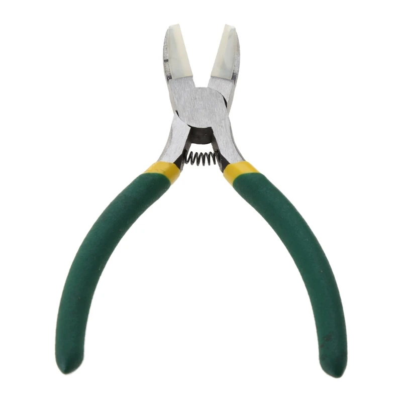 Double Nylon Jaw Chain Nose Pliers, 5.31 inches (135mm), Black PVC Handle