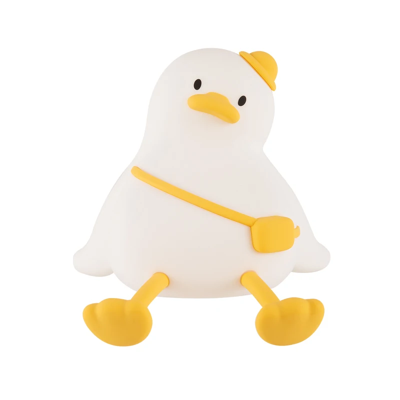 Simulated Duck Silicone Lamp Soft Plush Light for Bedroom Decorative Night Light Animal Shape Bedside Lamp