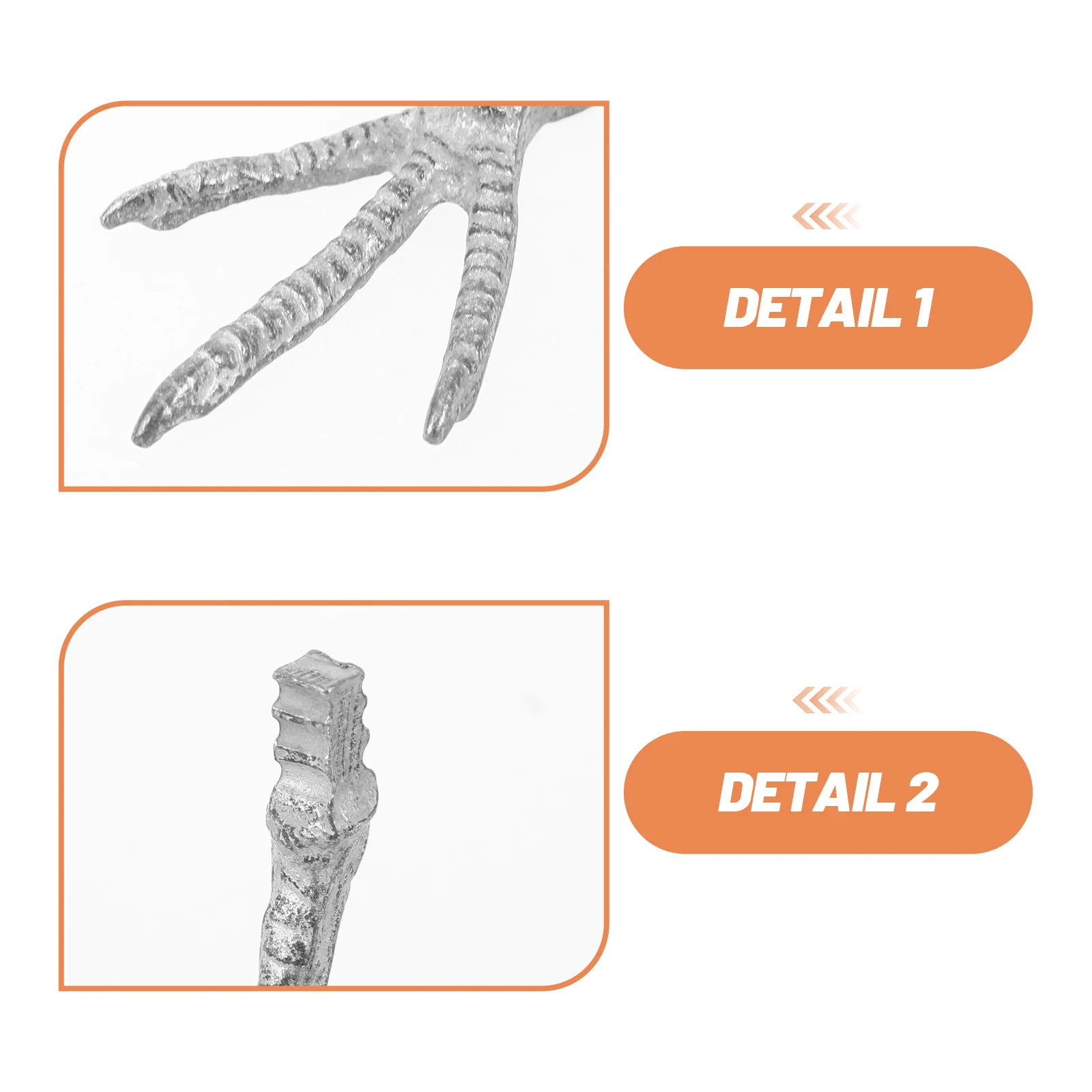 10 قطعة أقدام واقعية ل تقليد الببغاء مخلب ديكور الحرفية أقدام الطيور الحديد باو Diy بها بنفسك مشاريع نابض بالحياة الببغاء القدم محاكاة #4