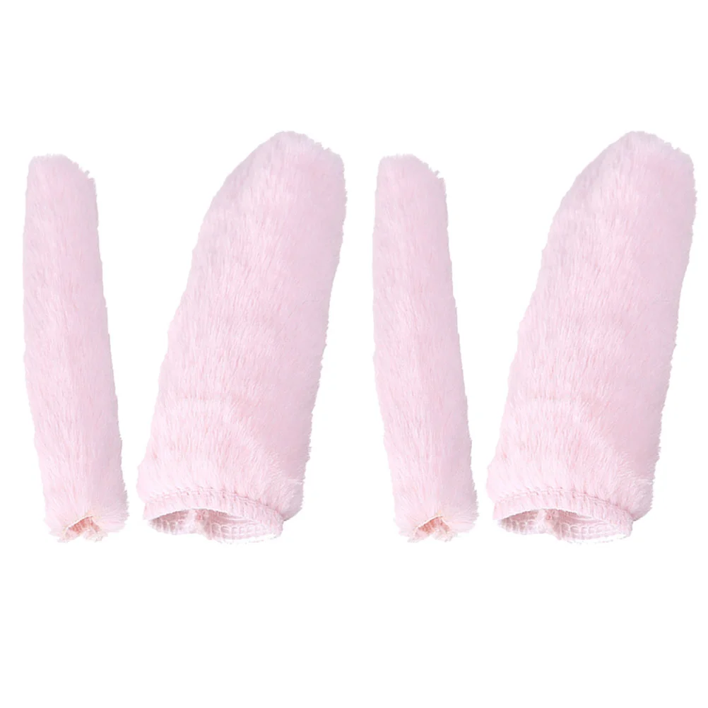 Bike Accessories for Kids Plush Handle Gloves Grip Bicycle Grips Handlebars Autumn Winter Covers Mountain Pink Child