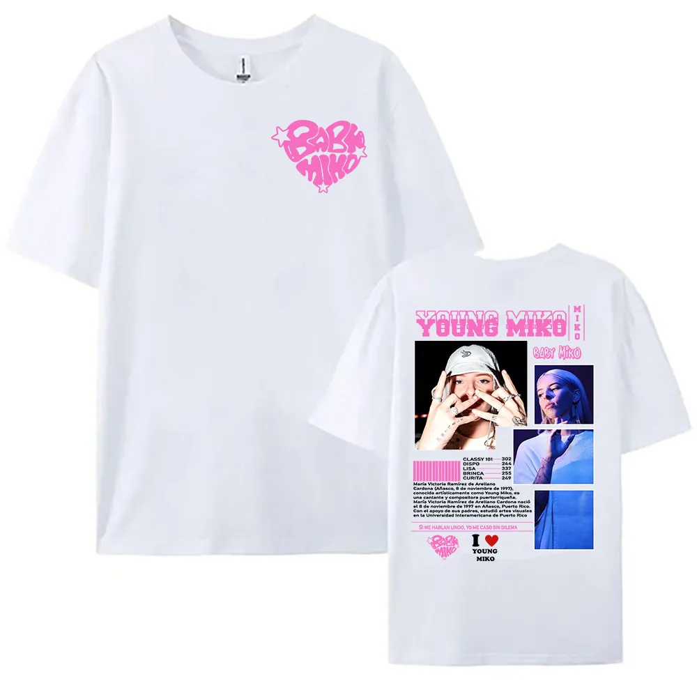 WASSUP Single 2025 NEW T-shirt Young Miko Singer Printing Tshirts Cotton Round Neck Female T Shirt Casual Women Men Clothing Tee