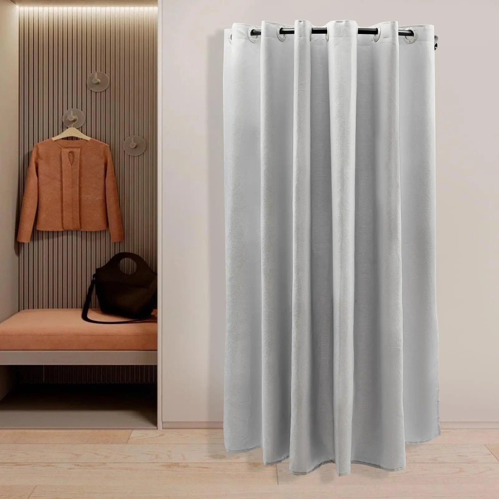 U-образная гардеробная, гардеробная для магазина одежды, угловая настенная защита конфиденциальности, раздевалка, используемая в торговых центах и выключении