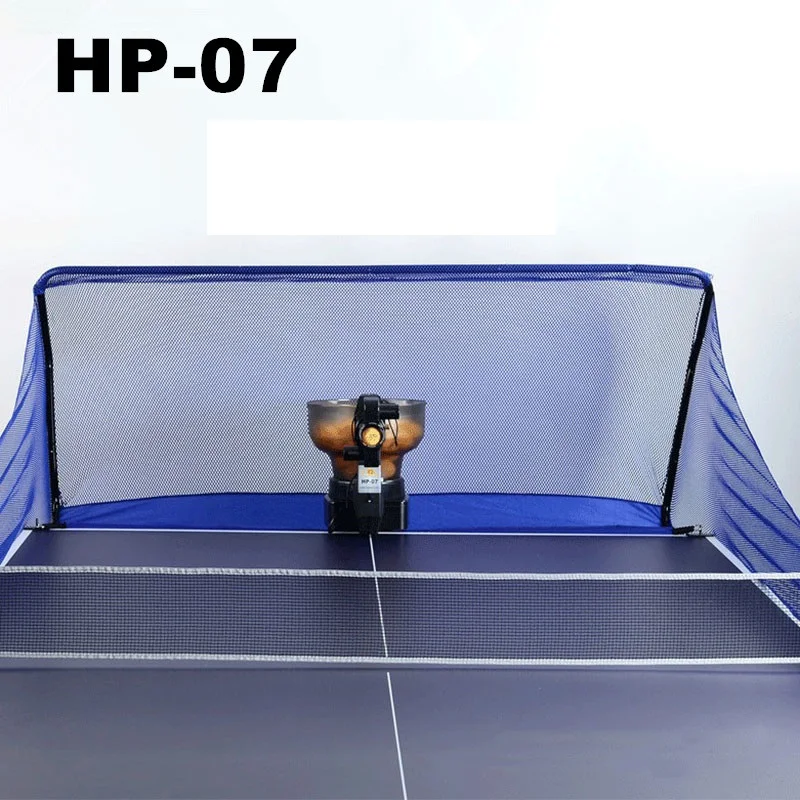 

HP-07 Automatic Ping Pong Trainer Robot Table Tennis Robot Machine And Recyecle Net