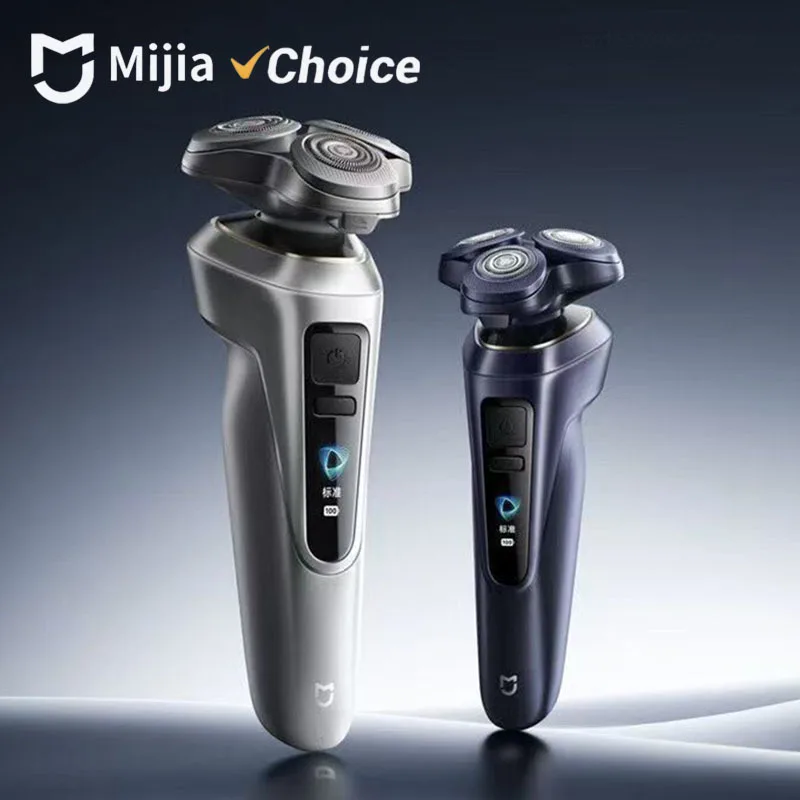 

Электробритва Mijia Pro, триммер для бороды, для влажного и сухого бритья, водонепроницаемая, с динамическим цветным экраном, 360 градусов ° Электробритва Mi с 90-дневным сроком службы батареи