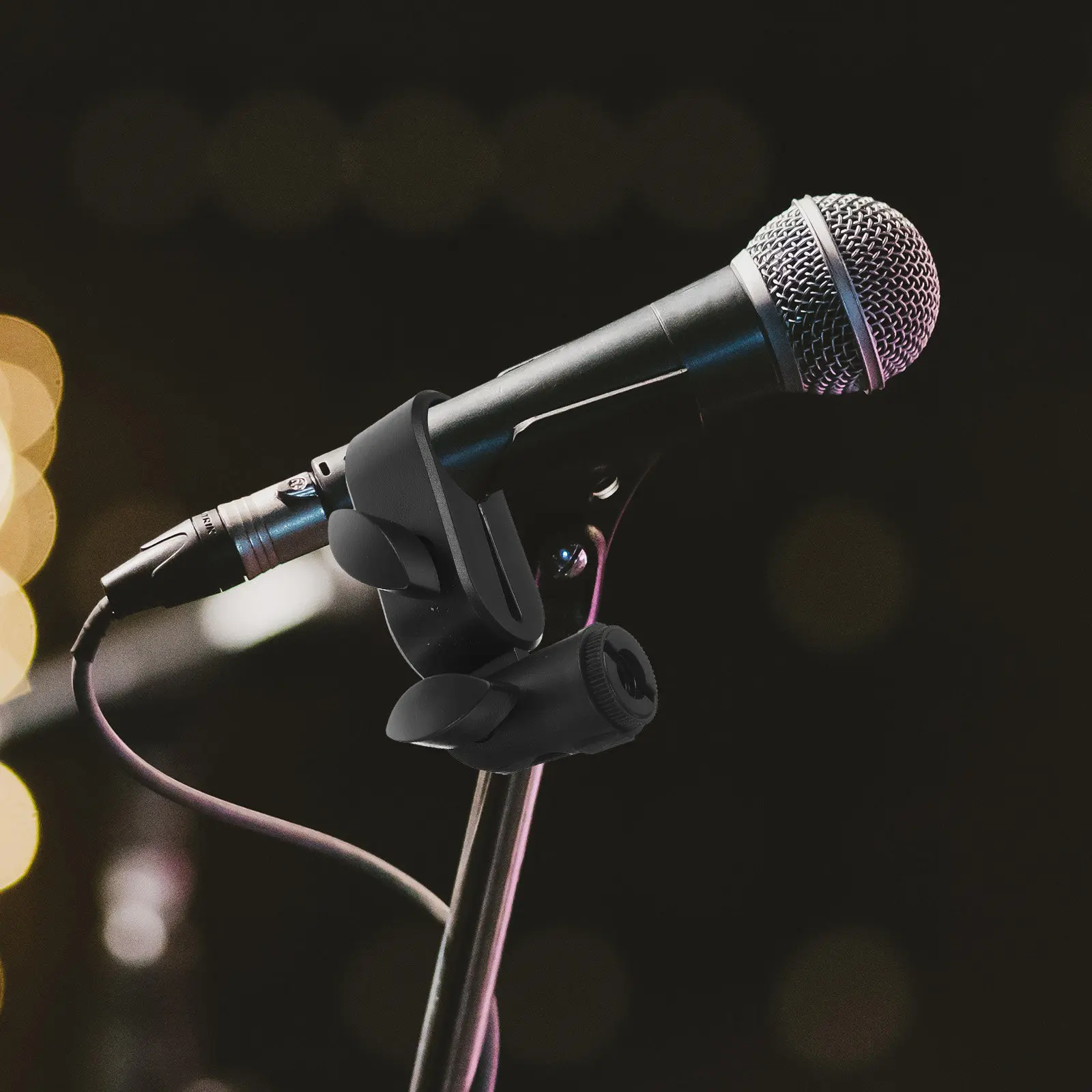 Mic Stand Clip Universal Microphone Holder for Recording Streaming Mic Mount Reduces Interference Improves