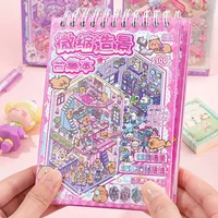 Mr. Paper 30Pcs 3d three-dimensional stacking miniature scene stickers scenery sticker book girls puzzle handmade diy stress 4