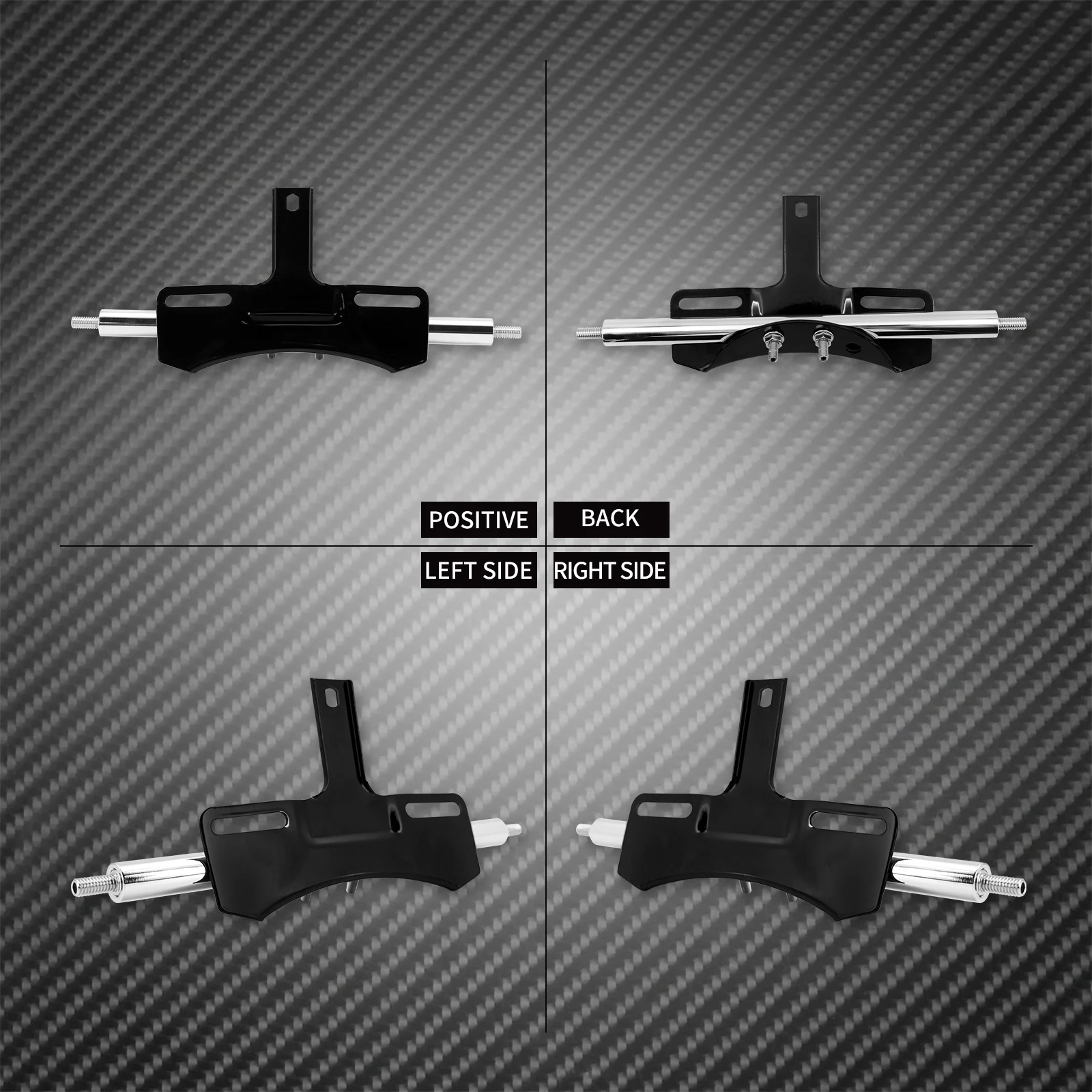Motorcycle Turn Signal License Plate Relocation Kit Black For Harley Dyna Super Glide Custom 2002-2017 Sportster XL 2004-2022