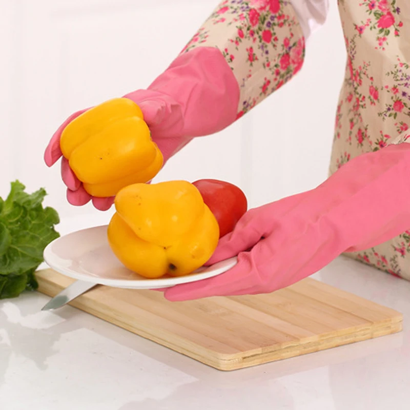 Kitchen Cleaning Gloves Reusable Household Gloves Drawstring Cover for Home Restaurant Dining Room Portable