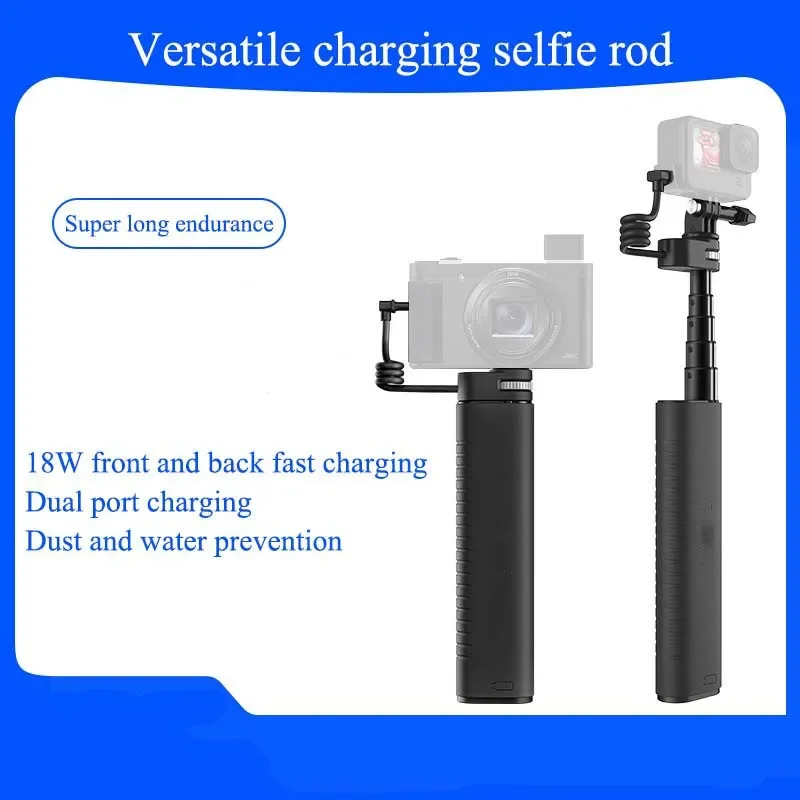 Sports Camera Accessories Charging Selfie Sticks 10000mAh Power Bank Universal For GoPro For DJI For Insta360 Action Camera