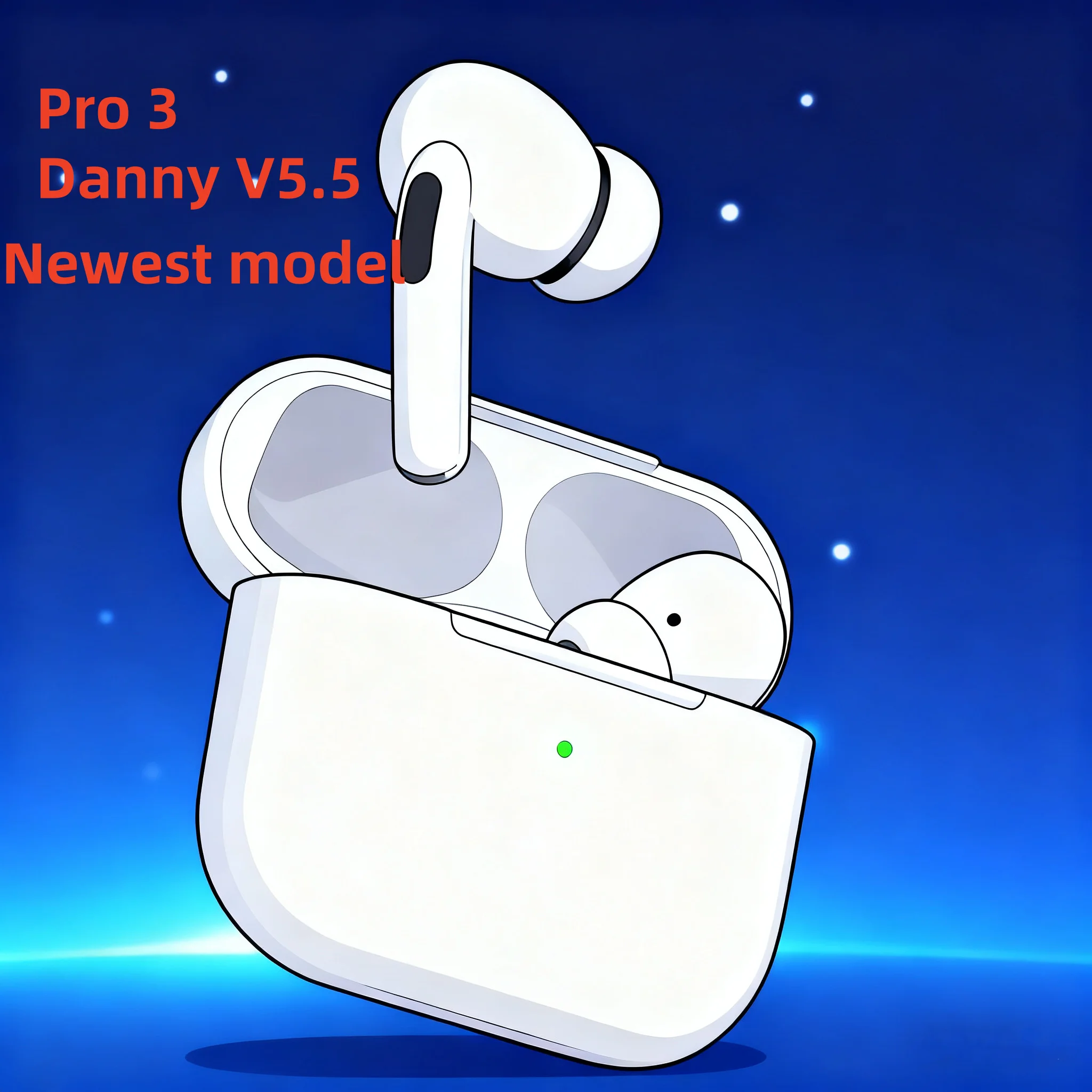 Danny 2026 НОВЫЕ наушники Pro 3 V5.5 TWS Bluetooth 5.3, беспроводные наушники с USB-C