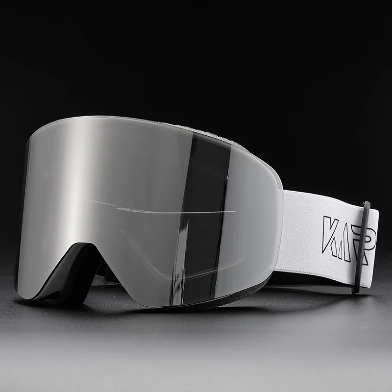 KAROS Brand Double Layer Anti Fog Magnetic Absorption Cylindrical Ski Goggles UV400 Men Women Ski Glasses Snowboard Glasses