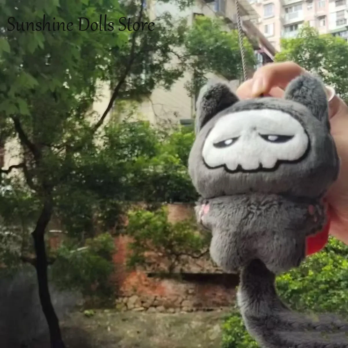 게임 속 귀여운 유령 인형 피규어 10CM 가방 장식 펜던트 열쇠고리 장난감 플러시 마스코트 장식품 선물