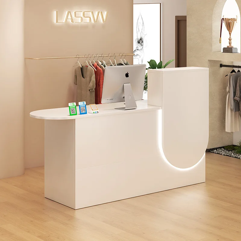 

Bar checkout page store small simple supermarket clothing store light luxury high-end sensory hospital hotel front desk counter