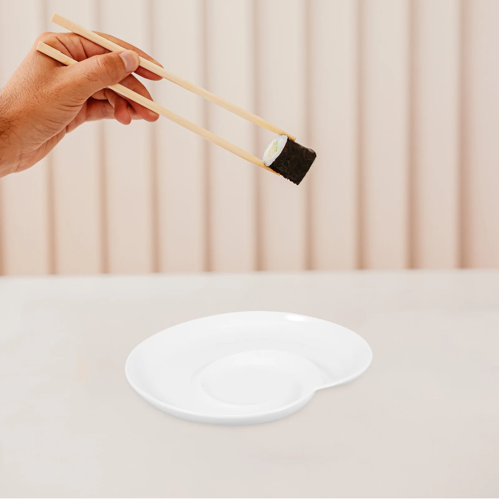 

Divided Ceramic Plate for Serving Snacks Fruits Desserts and Dumplings Breakfast Dinner Salad Dish Home Kitchen Decorative Food