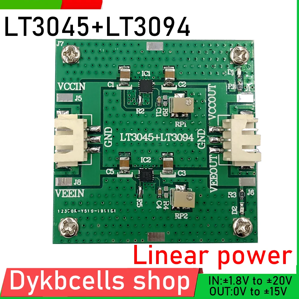 Imagem -04 - Tensão Negativa Positiva Dc-dc Baixo Ruído rf Regulada Fonte de Alimentação Linear Step-down Adj 3v 5v 6v 9v 12v 15v Lt3045 e Lt3094