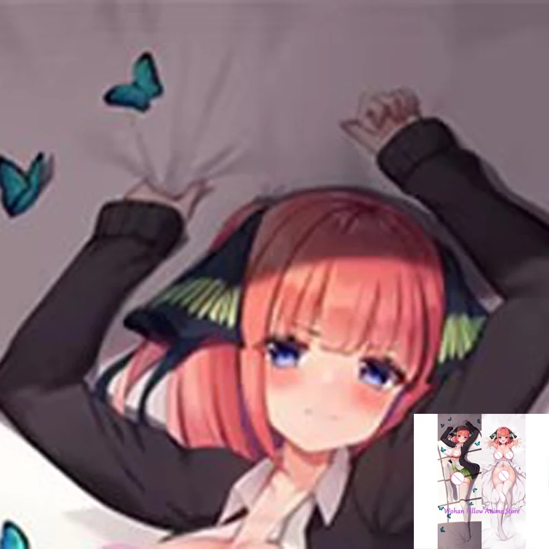 

Dakimakura Anime Pillow Cover Nakano Nino Double Sided Print Life-size Halloween Christmas Decoration