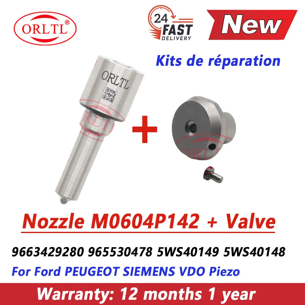 M0604P142 Diesel Injector Nozzle and Valve Repair Kits 5WS40149 5WS40148 9663429280 965530478 For Ford PEUGEOT SIEMENS VDO Piezo