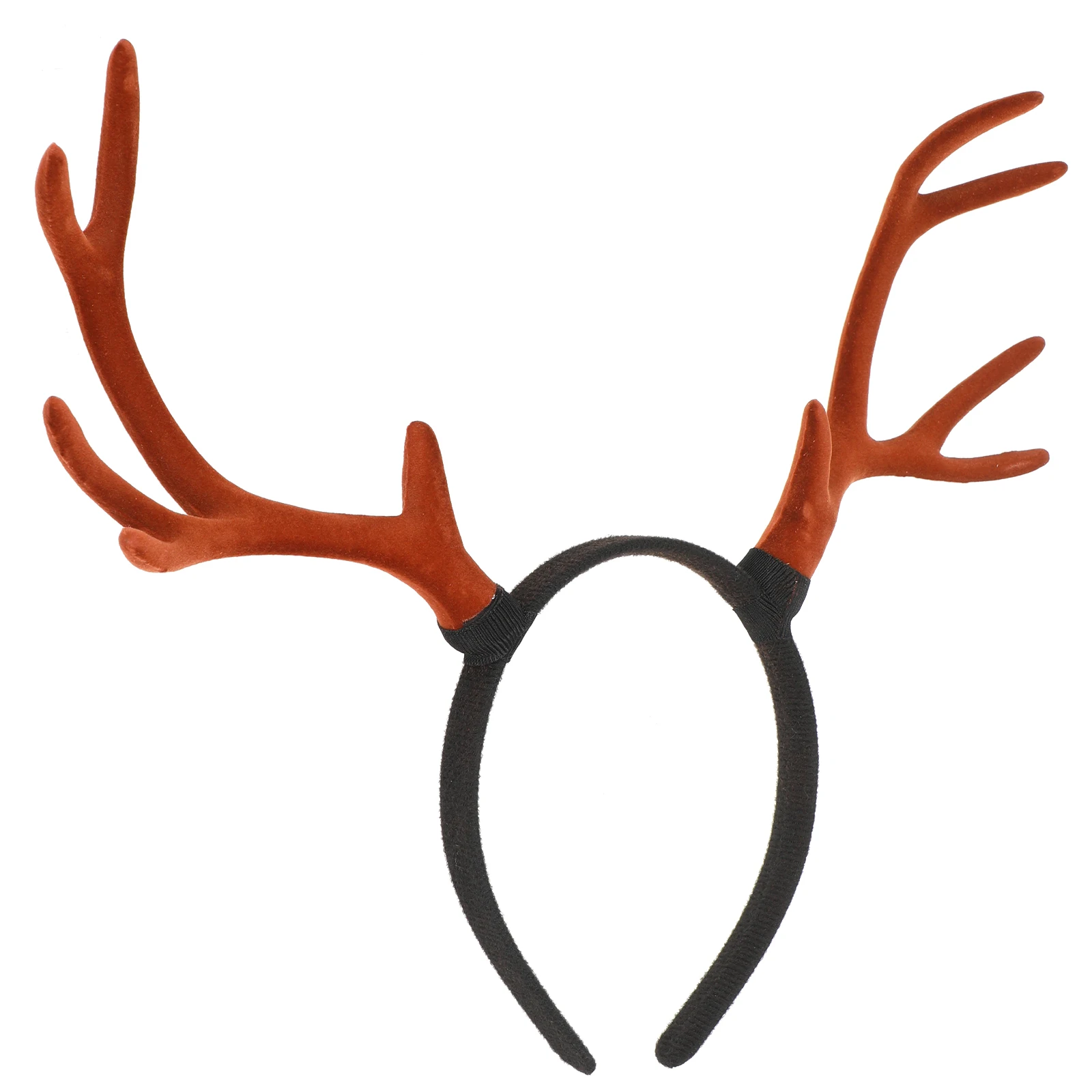 

Christmas Antler Hairband Brown Faux Festive Deer Headbands Party Accessories Lightweight Comfortable Portable