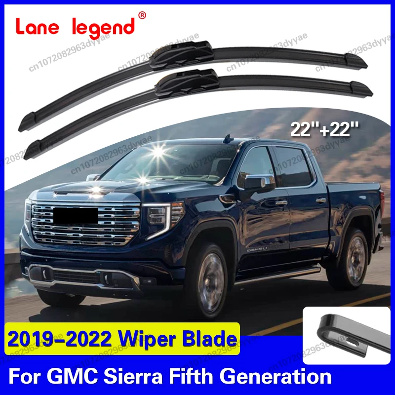 

Car Wiper Blades Front Window Windshield Rubber Wiper For GMC Sierra Fifth Generation 2019-2022 22"+22" Car Accessories