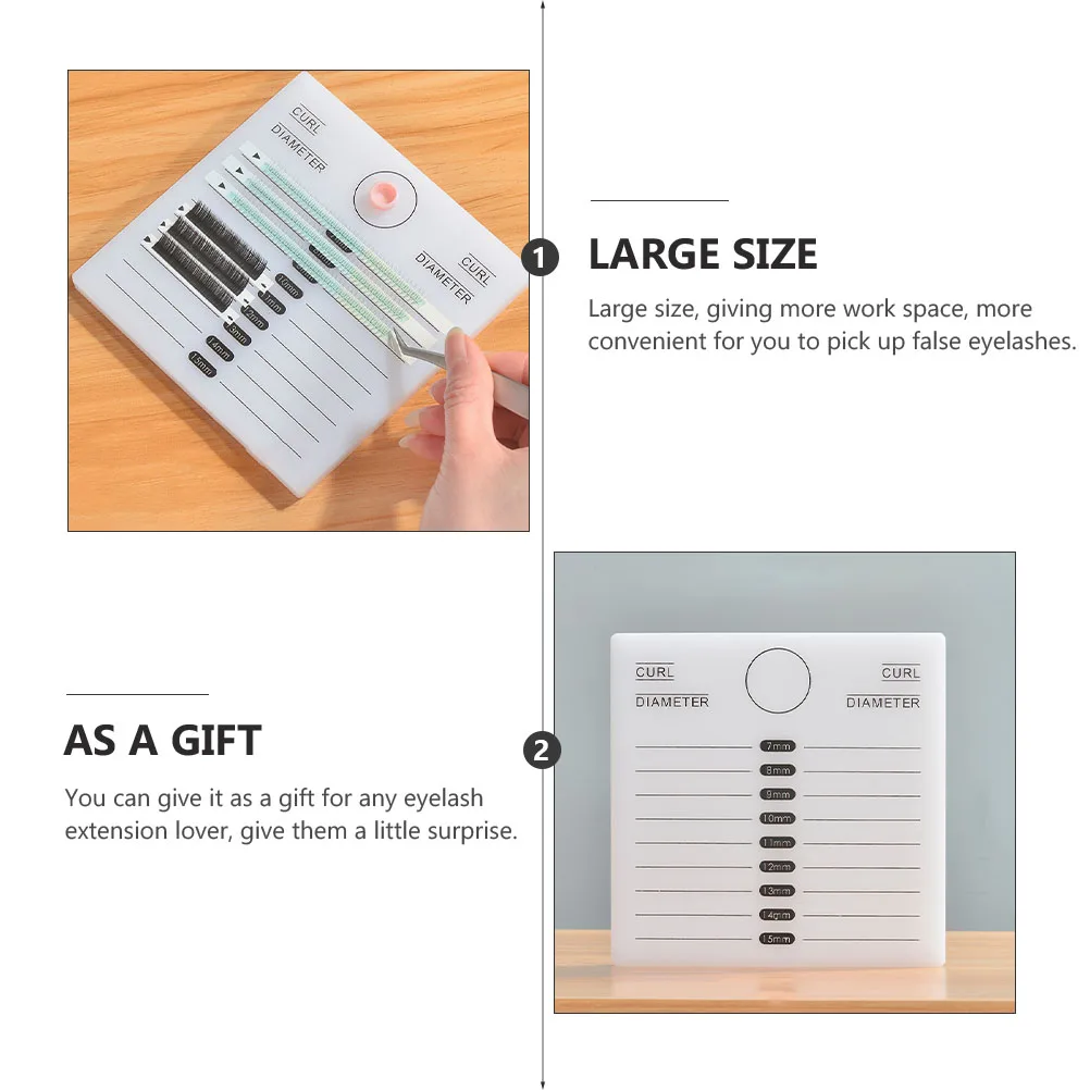 

Eyelash Extension Pallet Acrylic False Lashes Tray Glue Holder Large Size Beauty Salon Multipurpose Supply lashes eyelash
