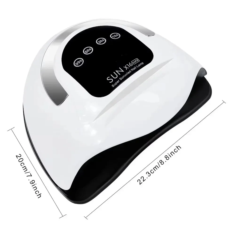 320W Sun X16 Max UV LED Professional Nail Lamp Portable Plastic Dryer For Nails Gel Polish Touch Screen Electric Power Supply