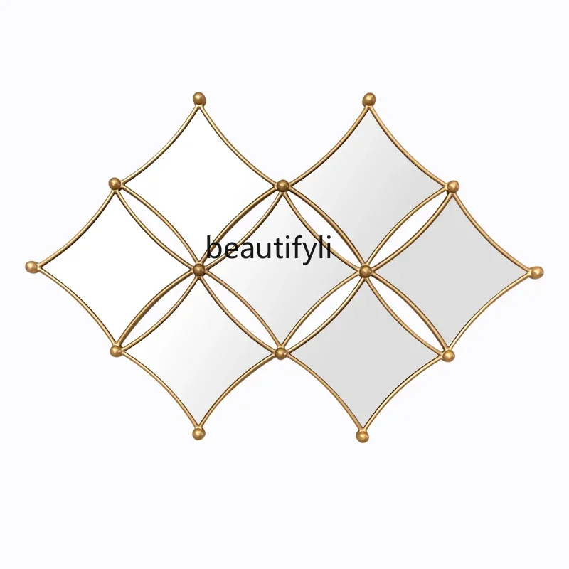 

xx1Simplelight luxurydining room background hanging mirror combination decoration living room corridor wall hanging entrance mir