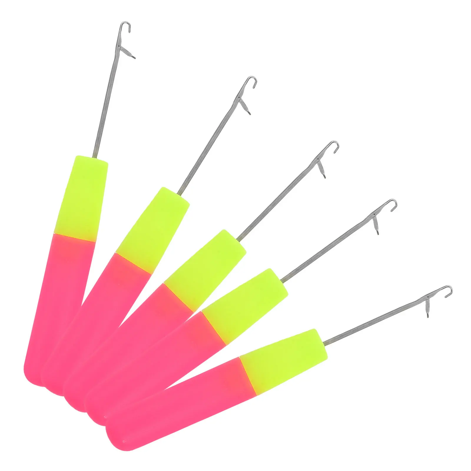

5Pcs Latch Hook Crochet Needle Hair Braiding Extension Tool Rug Making Craft Art Supplies DIY Needlework Tinsel Application
