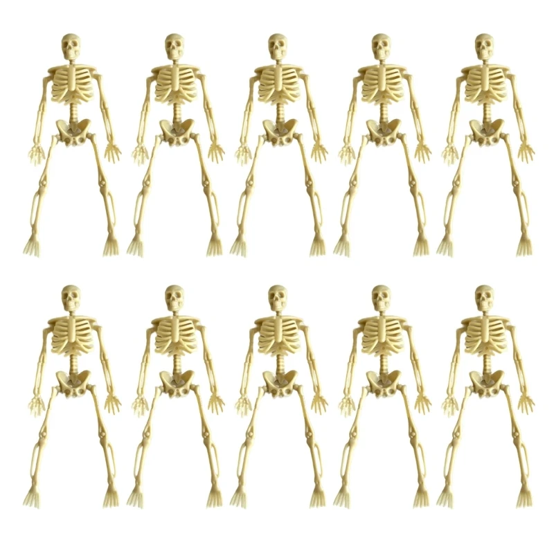 10 Uds. Decoraciones esqueletos móviles para fiesta Halloween y escena casa encantada, envío directo
